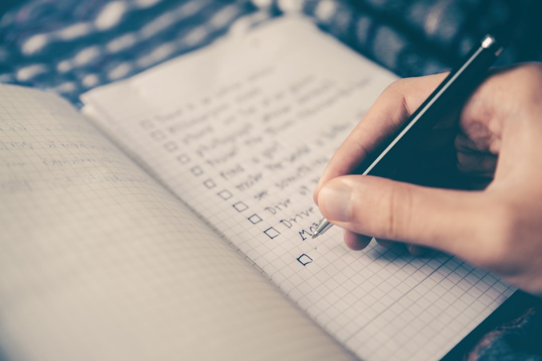 person journaling thoughts