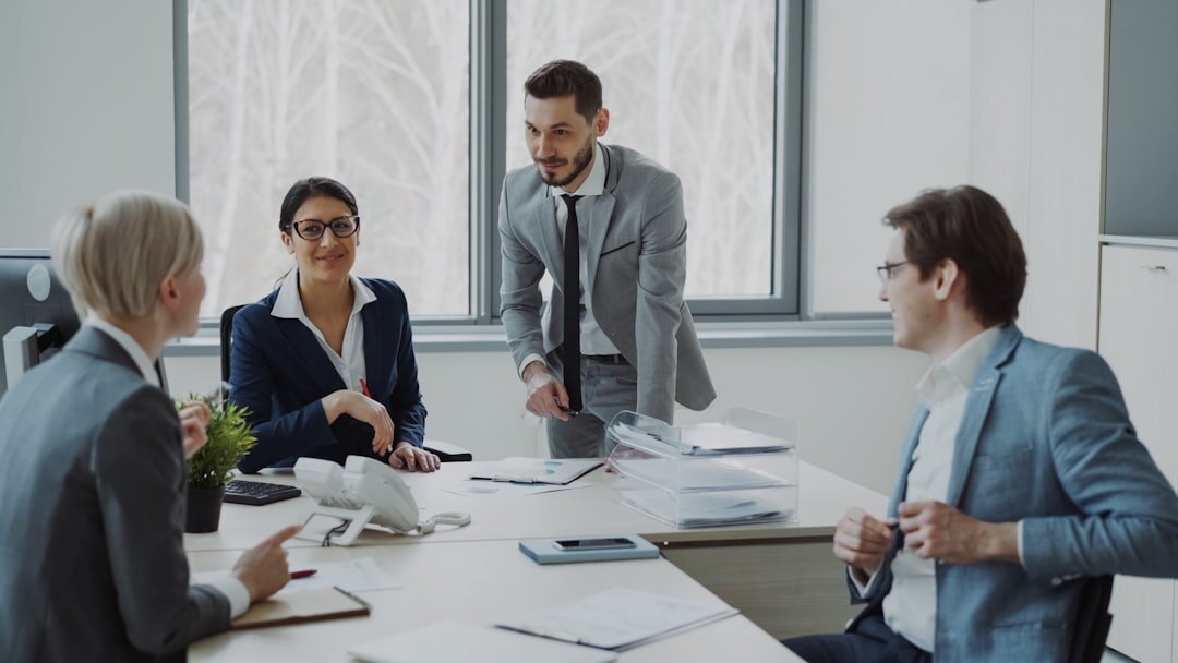 business team discussing project
