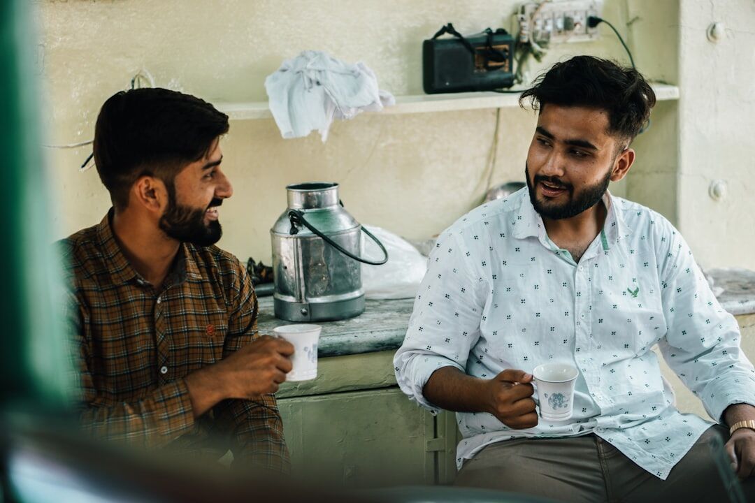 friends having deep conversation