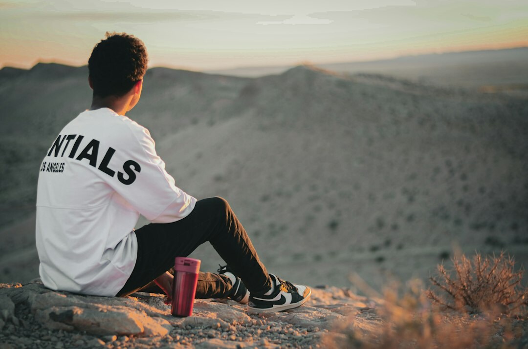 person reflecting on future goals